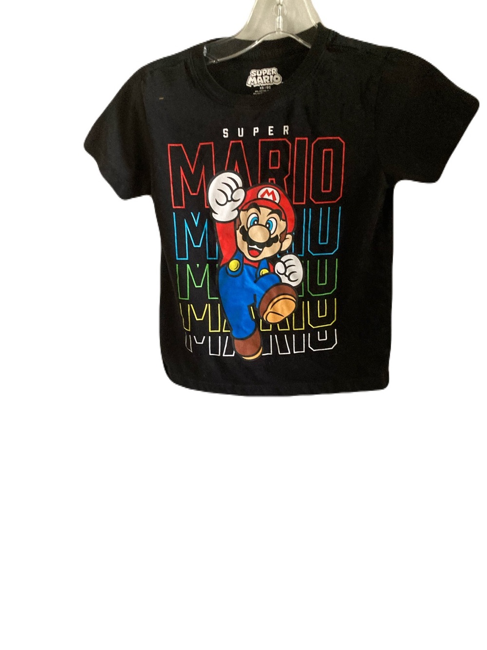 Super Mario Black Kids Short-Sleeve Graphic Tee